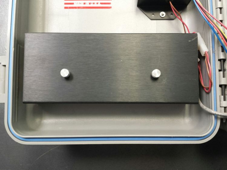 D-Cell Battery Pack shown mounted into EncXxx enclosure door
