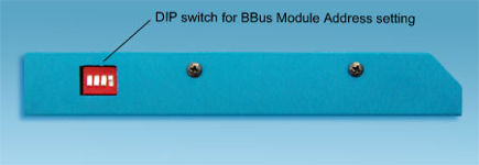 Dip switch for BBus Module