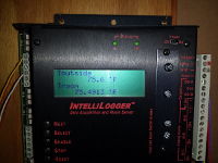 IntelliLogger data logger displaying real-time values