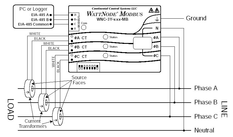 Modbus electrical meter accessories for data loggers from ... 208v transformer wiring diagram 